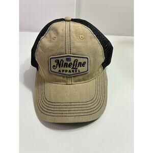 Nine Line Apparel Tan & Black Trucker Snapback Patriotic Workwear Hat